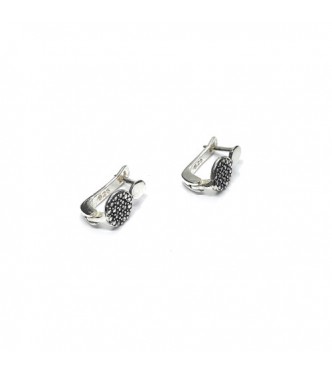 E000908 Genuine Sterling Silver Stylish Earrings Solid Hallmarked 925 Handmade